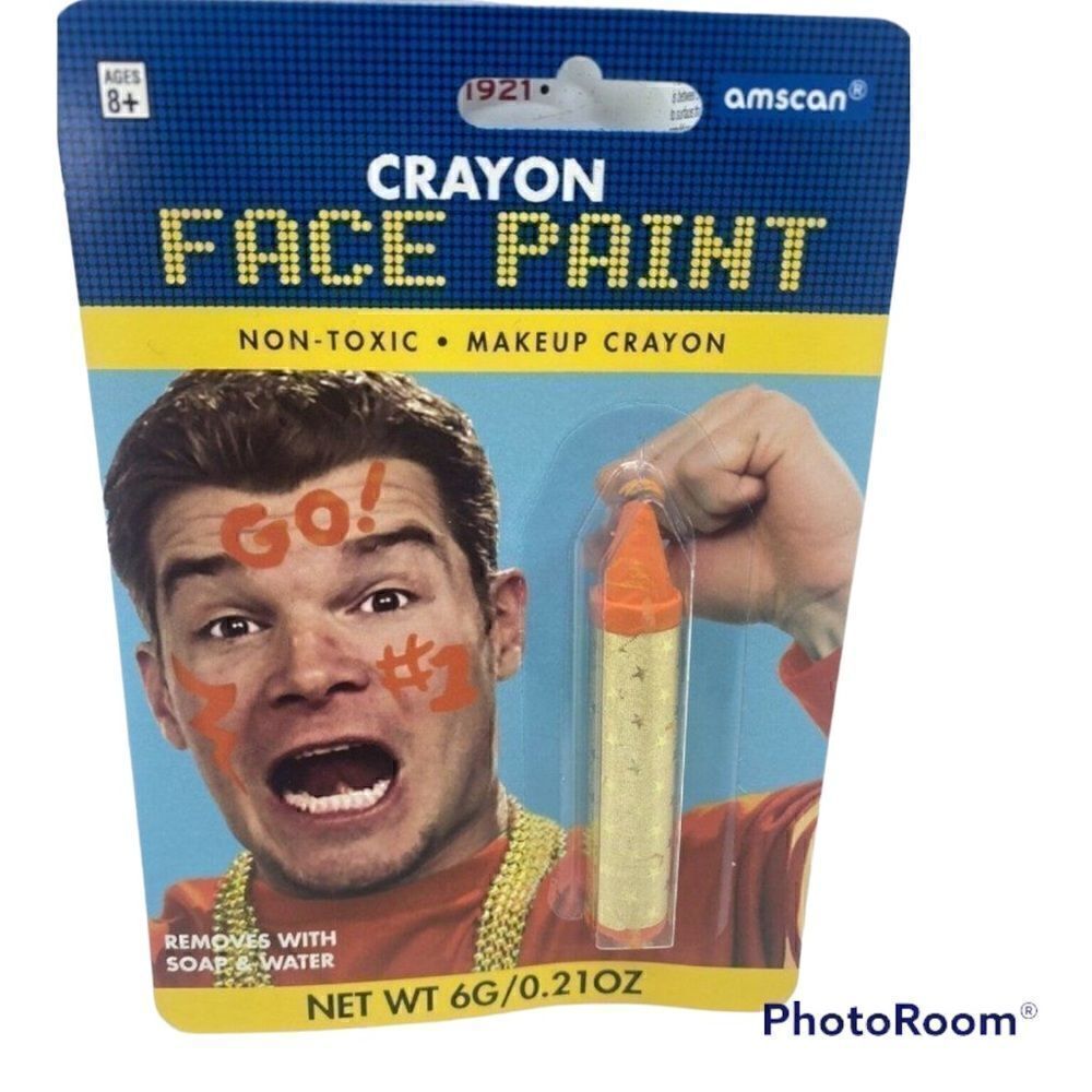 🌼🌼Amscan Crayon Face Paint Orange NWT🌼🌼